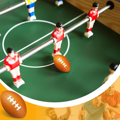 Vista 3 de Civaner Paquete de 100 mini pelotas deportivas de fútbol americano para el estrés, pelotas pequeñas de fútbol para rugbys deportivos, bolas pequeñas