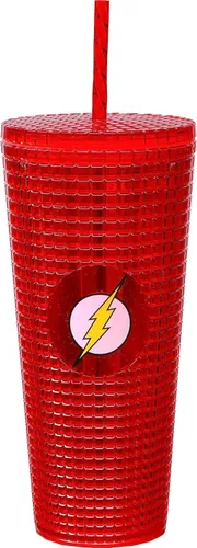 Vista 17 de Spoontiques Vaso de diamante festivo, 20 onzas - Vaso texturizado con pajita, aislamiento de doble pared, sin BPA - Una historia de Navidad