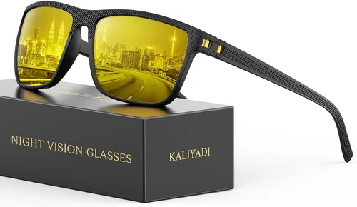 Vista 16 de KALIYADI Gafas de sol polarizadas para hombre, gafas de sol ligeras con protección UV para conducir, pescar y jugar golf (3 unidades) Negro