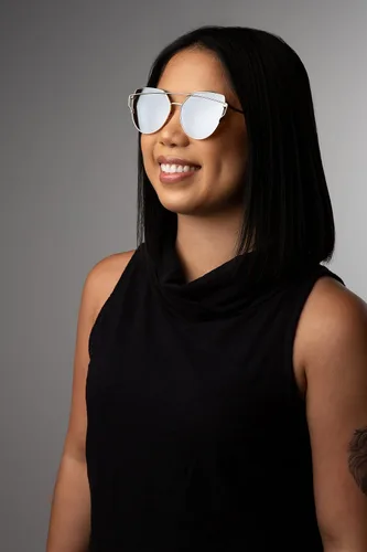 Vista 4 de Tickled Pink - Gafas de sol de ojo de gato para mujer