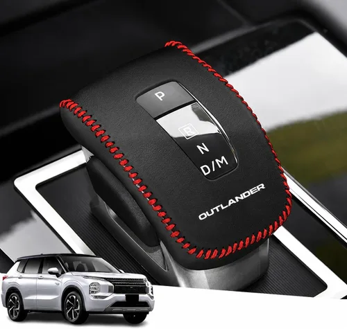 Vista 27 de Great-luck Funda Protectora de Perilla de Palanca de Cambios Automática de Cuero Genuino con Moldura, Accesorios Interiores Personalizados