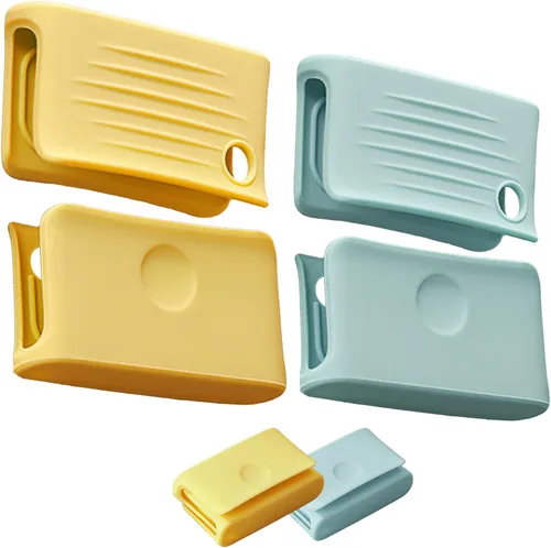 Vista 10 de Soportes de silicona para mango de olla, fundas para mango de sartén caliente, funda de hierro fundido resistente al calor, agarre antideslizante 2