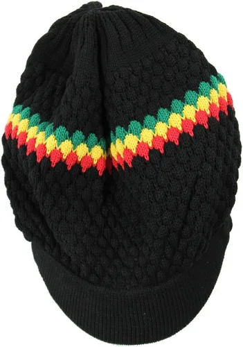 Vista 3 de RW Gorro unisex de algodón Rasta (más colores)