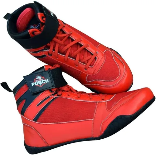 Vista 8 de Zapatos de boxeo profesionales transpirables, zapatos de entrenamiento para adultos y jóvenes, hombres y mujeres, suela de goma antideslizante