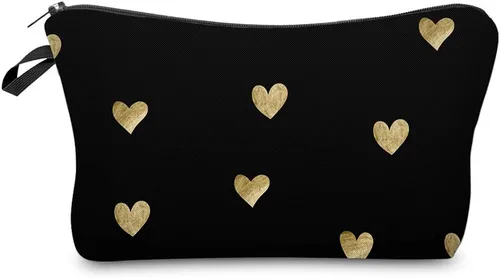 Vista 14 de Deanfun - Bolsa de maquillaje impermeable con diseño de mandala y flores, impermeable, espaciosa, cosmetiquera, bolsa de viaje ideal como regalo