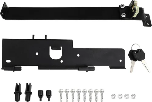 Vista 6 de Caja de almacenamiento para caja de camión, tapa con cerradura con llave, almacenamiento de caja de camioneta abatible, compatible con Jeep Wrangler