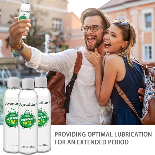 Vista 7 de Lubricante anal a base de agua 8fl.oz Lubricante anal desensibilizante de larga duración suave resbaladizo para hombres, mujeres y parejas