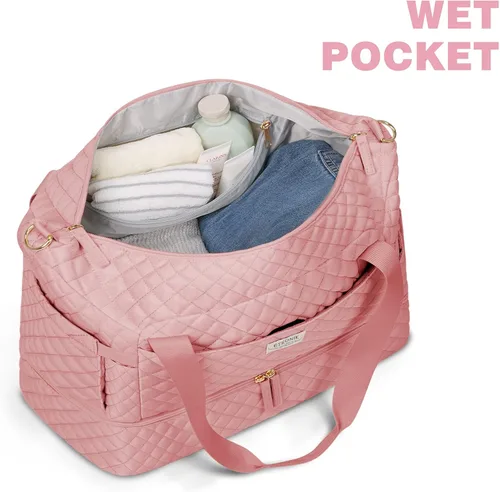Vista 3 de Bolsos Weekender para mujer, Rosado