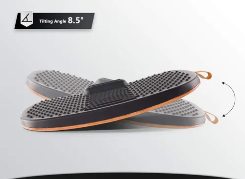 Vista 6 de Fezibo Alfombrilla de escritorio de pie con barra antifatiga, tabla de equilibrio de madera con diseño ergonómico y cómodo tapete de estabilidad