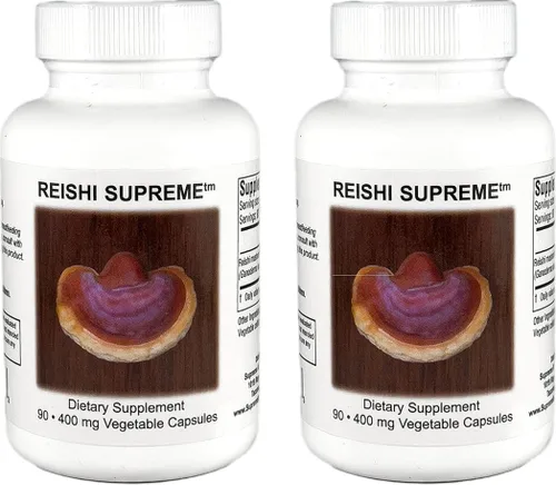 Vista 5 de Supreme Nutrition Reishi Supreme, 90 cápsulas vegetarianas de hongos Reishi puros
