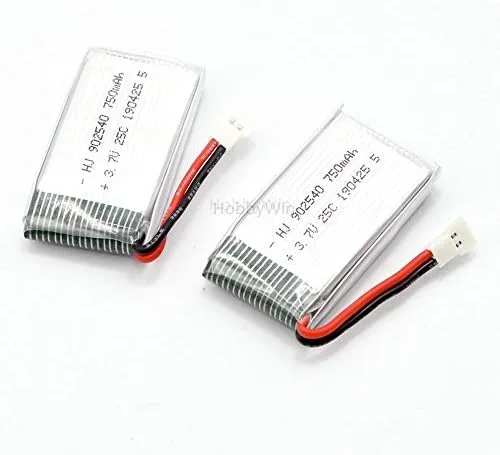 Vista 7 de Batería LiPO MX2.0-2P de 3,7 V 1S, 750 mAh, 25 C, enchufe para dron FPV modelo RC helicóptero de avión