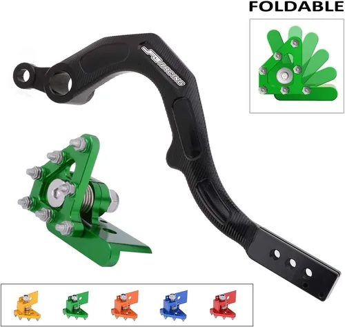Vista 4 de Palanca de pedal de freno trasero para motocicleta AnXin para KX450F 2006-2018 KX450 2019-2024 KLX450R 2008-2019 moto de cross - Verde