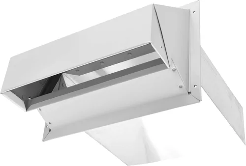 Vista 2 de Imperial 3-1/4" x 10" R2 Campana de escape de gama premium sin pantalla, blanco, VT0500-D