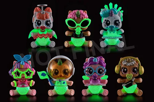 Vista 7 de 5 Surprise Unicorn Squad Series 6 - Escuadrón resplandor de unicornio recién nacido (paquete de 2) por ZURU, juguetes coleccionables misteriosos