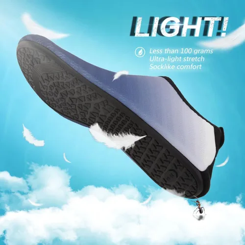 Vista 3 de YALOX - Zapatos acuáticos, de secado rápido, sensación de pies descalzos, para mujer y hombre calcetines acuáticos para exterior, playa, natación
