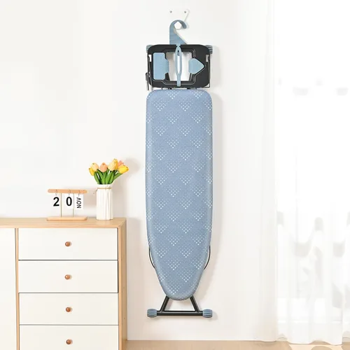 Vista 6 de APEXCHASER Tabla de planchar, soporte de hierro con arnés de silicona para planchas, ahorro de espacio, funda extra gruesa resistente al calor