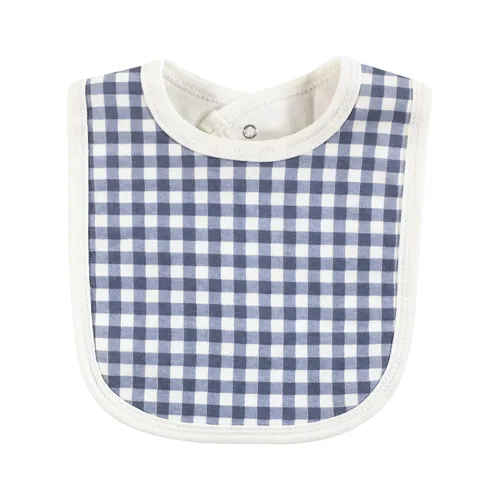 Vista 6 de Touched by Nature - Baberos unisex de algodón orgánico para bebé, cacahuete azul, talla única