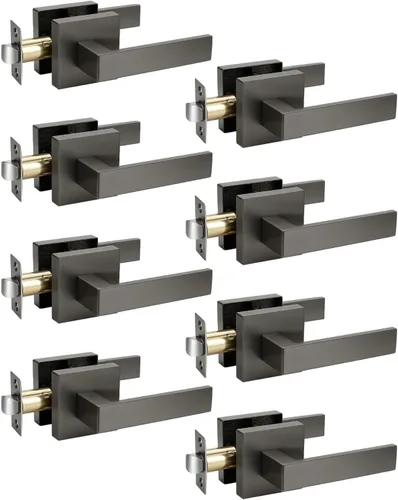 Vista 159 de KNOBWELL - Juego de cerradura con 1 picaporte resistente para puertas de una cara, ideal para puertas interiores reversibles, 0.93 libras