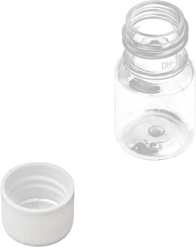 Vista 5 de Bettomshin 100 botellas de plástico PE de 0.2 fl oz (grado alimenticio), botellas de plástico de reactivo de laboratorio, pequeño recipiente