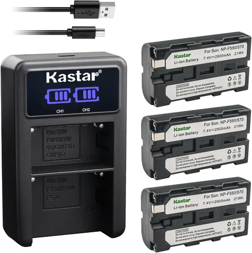 Vista 6 de Kastar Cargador de batería USB NP-F570 LED2 compatible con Feelworld F5 Pro, F5 Pro V2, F5 Pro V3, S55, F6 Plus, FT6 FR6, F7 Pro, monitor de campo