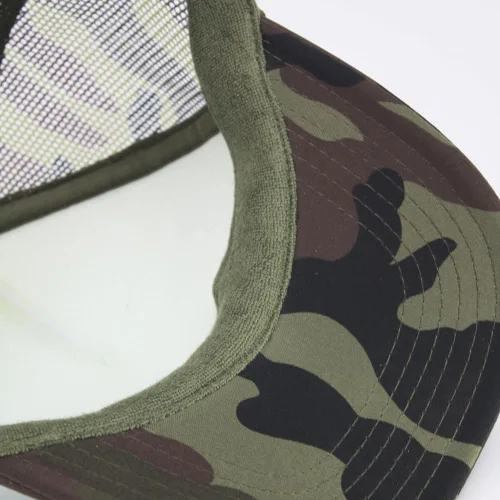 Vista 3 de The Vintage Year High Crown Foam Mesh Camouflage Oak Leaves Captain Trucker Hat Baseball Cap