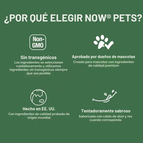 Vista 6 de NOW Pet Health, Suplemento de apoyo articular, formulado para gatos y perros, certificado NASC, 90 tabletas masticables