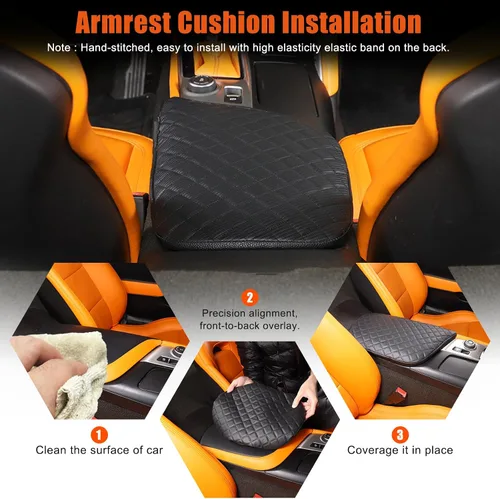 Vista 5 de Almohadilla de consola central automática, almohadilla de consola central de poliuretano para Chevrolet Corvette C7, accesorios interiores, funda