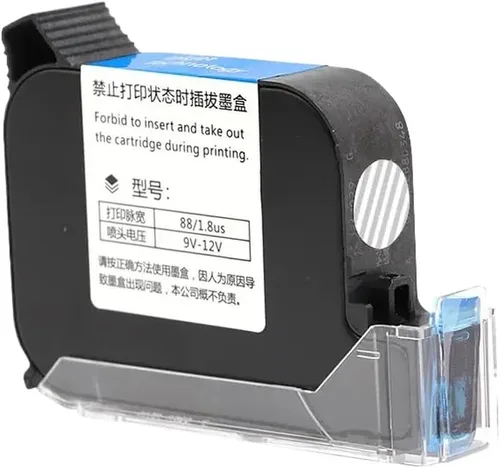 Vista 2 de 12.7mm 2588 JS12 42ML Black Red Blue Green Ink Cartridge Universal for Handheld Inkjet Printer Quick Drying Print Height Compatible with Standard