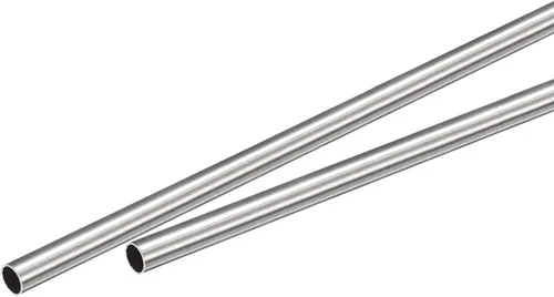 Vista 98 de Uxcell Tubo capilar de acero inoxidable 304, OD 0.4 mm x 0.1 mm de grosor de pared, 250 mm de longitud, tubo metálico para maquinaria industrial