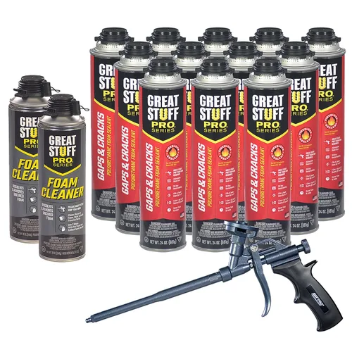 Vista 11 de GREAT STUFF PRO Gaps & Cracks - Kit de sellador de aislamiento de espuma