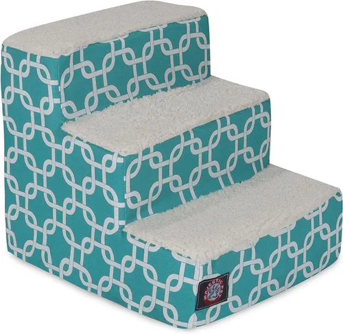 Vista 51 de Majestic Pet - Escaleras portátiles para mascotas suave escalón de espuma de sherpa escalones para perros y gatos rampa para cachorros