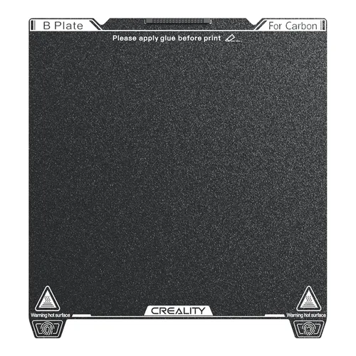 Vista 12 de Comgrow Ender 3 V3 KE PEI Hoja de acero primavera 235x235mm, cama térmica magnética flexible de hoja PEI texturizada, placa de construcción Ender 3
