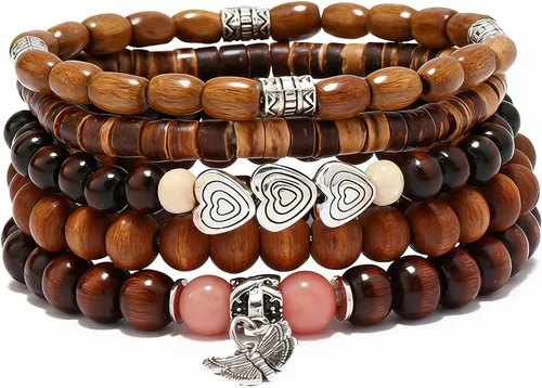 Vista 62 de Pulsera Gótica Ajustable de Cuero Trenzado Punk Multicapa de Estilo Grunge, Conjunto de Pulseras Emo con Brazalete de Metal, Envoltura