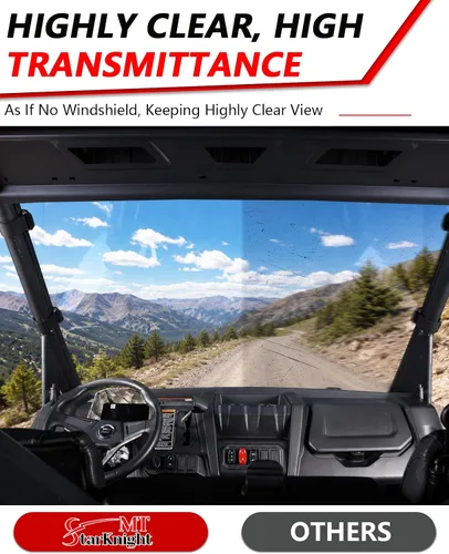Vista 11 de StarknightMT Parabrisas UFORCE 1000 resistente a los arañazos – Parabrisas UFORCE compatible con CFMOTO UFORCE 1000/1000 XL 2019-2025, resistente