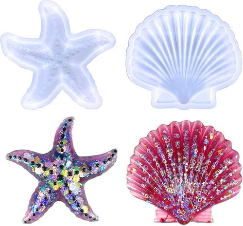 Vista 7 de Moldes de resina de pulpo de silicona, lindos moldes epoxi de pulpo, molde de silicona 3D de animales grandes para fundición de resina, colgar