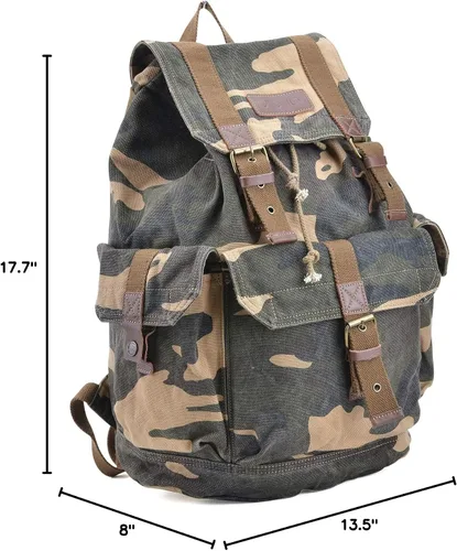 Vista 9 de Gootium 21101 - Mochila de lona gruesa de alta densidad
