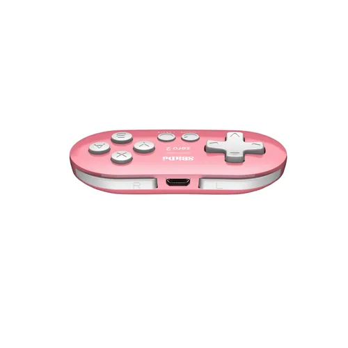 Vista 5 de 8Bitdo Zero 2 Bluetooth Gamepad Keychain Sized Mini Controller for Switch, Windows, Android, macOS & Raspberry Pi(Pink Edition) - Nintendo Switch