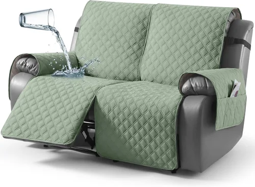 Vista 53 de TAOCOCO - Funda antideslizante para silla reclinable, funda para sofá, funda para silla reclinable pequeña con correas elásticas, protector
