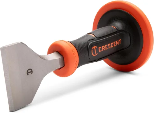 Vista 27 de Crescent Cincel de ladrillo de 3" x 8-1/2" con Hanguard - CBCH30H