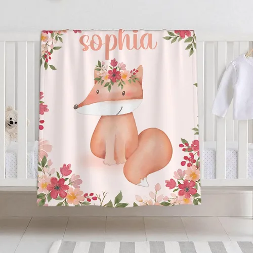 Vista 12 de Manta de bebé personalizada para niñas y niños, manta de bebé personalizada con nombre para niños pequeños, niños, ducha, recién nacidos, guardería