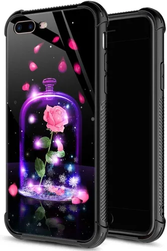 Vista 38 de ZHEGAILIAN Funda para iPhone 7/8 Plus, protección de grado militar, esquinas a prueba de golpes, funda antiarañazos para iPhone 7/8 Plus, girasol