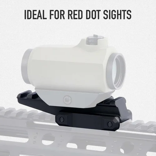 Vista 4 de YSS Red Dot Riser Mount Picatinny Riser Mount Adaptor Voladizo Diseño Voladizo 8 Ranura 3.9 pulgadas para Red Dot Sight Scope Mount
