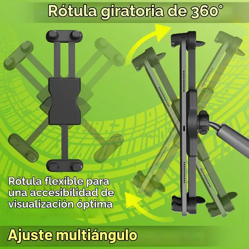Vista 5 de Soporte para Tableta de Camión Montaje de Tableta - Soporte para iPad para Camión, Ventosa Súper Resistente de Servicio Pesado, Brazo Largo de 16.7