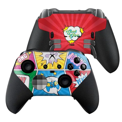 Vista 77 de Retro Comic Customised Wireless Controller for Elite by BCB. Original Elite Series 2 Controller Compatible with Xbox One / Series X & S. Customized