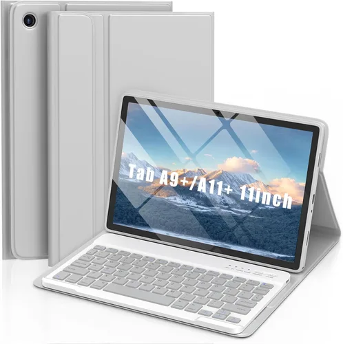 Vista 14 de MMK Funda para Galaxy Tab A11 con teclado (11 pulgadas 2025, SM-X230, SM-X236B), compatible con Galaxy Tab A9 Plus funda con teclado