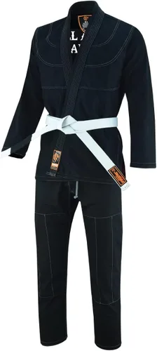 Vista 4 de Jaguar Pro Gear Llamado a la batalla interior sublimado Pro brasileño Jiu Jitsu BJJ Kimono Gi uniforme unisex Cinturón incluido