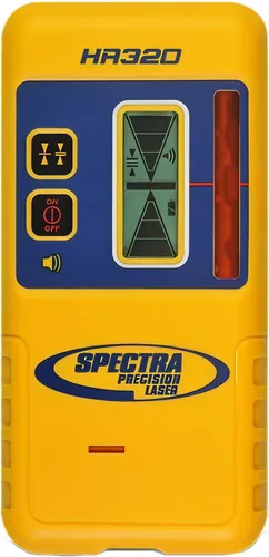 Vista 11 de Spectra Precision Receptor láser HR150U para nivelación interior con láser giratorio de haz rojo o verde. Pantalla LED de doble cara, montaje