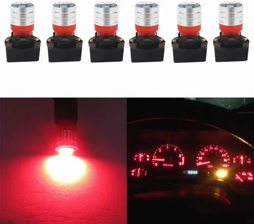 Vista 13 de WLJH Bombilla LED T10 Luces de Tablero de Coche Panel de Instrumentos Cluster Medidor Bombilla W5W 2825 194 LED Socket Giratorio PC195 PC194 PC168