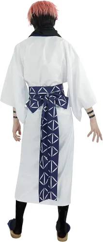 Vista 3 de DAZCOS Disfraz de kimono de Ryomen Sukuna de talla estadounidense