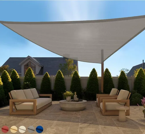 Vista 17 de GORILLA GRIP - Toldo parasol resistente, protección UV, resistente a la decoloración, desgarros y óxido, rectangular, con bordes curvos que bloquean